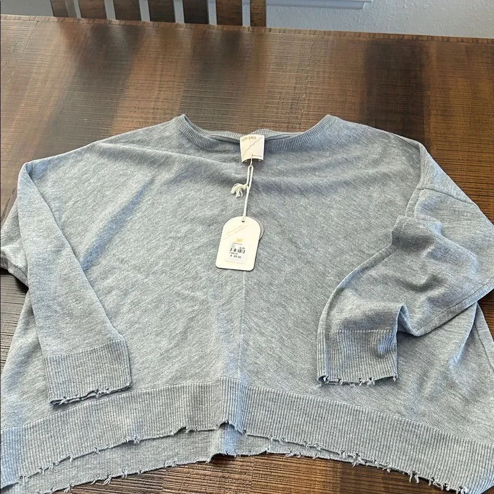 Kerisma Light Gray Women's Crew Neck Sweater